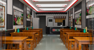 面馆店铺装修效果图