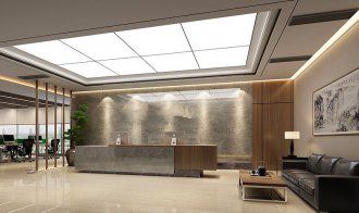 长宁区凌空soho大楼500平办公室装修效果图