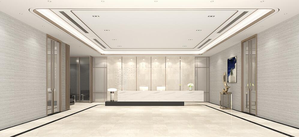 上海浦东新区1500平新中式高端办公室装修效果图
